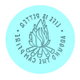 Life is Better Around the Campfire Cookie Cutter | Stamp | Stencil Animals & Dinosaurs Cookie Cutter Lady MINI - 2 Inches (5cm) Debosser ONLY