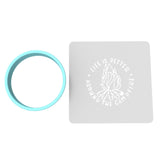 Life is Better Around the Campfire Cookie Cutter | Stamp | Stencil Animals & Dinosaurs Cookie Cutter Lady MINI - 2 Inches (5cm) **BUNDLE** Cutter + Stencil