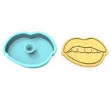Lip Biting Cookie Cutter | Stamp | Stencil #1