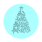 Little Full Lotta Sap Cookie Cutter | Stamp | Stencil #2 Xmas / Winter / NYE Cookie Cutter Lady MINI - 2 Inches (5cm) Debosser ONLY
