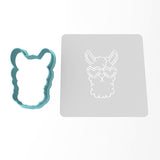 Llama with Sunglasses Cookie Cutter | Stamp | Stencil #1