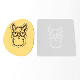 Llama with Sunglasses Cookie Cutter | Stamp | Stencil #1
