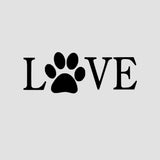 Love Dog Paw Horizontal Cookie Cutter | Stamp | Stencil #1