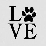 Love Dog Paw Vertical Cookie Cutter | Stamp | Stencil #1