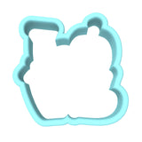 Love Pumpkin Cookie Cutter | Stamp | Stencil #1 Halloween / Fall Cookie Cutter Lady 2 Inch Small Cupcake Cutter Only No