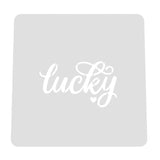 Lucky Cookie Cutter | Stamp | Stencil #2 Wedding / Baby / V Day Cookie Cutter Lady MINI - 2 Inches (5cm) Stencil ONLY