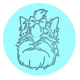 Maltese Cookie Cutter | Stamp | Stencil #1 Animals & Dinosaurs Cookie Cutter Lady MINI - 2 Inches (5cm) Debosser ONLY