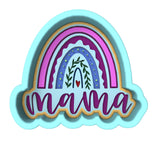 Mama Rainbow Cookie Cutter | Stamp | Stencil Cookie Cutters Cookie Cutter Lady