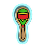 Maraca Cookie Cutter | Stamp | Stencil #1