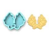 Marshmallow Sticks with Fire Cookie Cutter | Stamp | Stencil #1