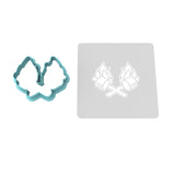 Marshmallow Sticks with Fire Cookie Cutter | Stamp | Stencil #1