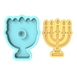 Menorah Cookie Cutter | Stamp | Stencil #1