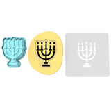 Menorah Cookie Cutter | Stamp | Stencil #1