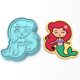 Mermaid Cookie Cutter | Stamp | Stencil #1