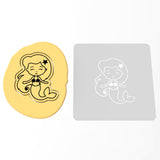 Mermaid Cookie Cutter | Stamp | Stencil #1