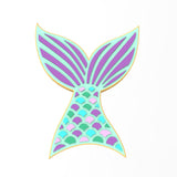 Mermaid Tail Cookie Cutter | Stamp | Stencil #1