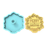 Merry Christmas Mistletoe Cookie Cutter | Stamp | Stencil #1
