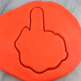 Middle Finger Cookie Cutter Outline Funny / Adult Cookie Cutter Lady
