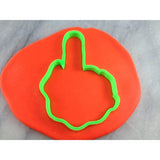 Middle Finger Cookie Cutter Outline Funny / Adult Cookie Cutter Lady