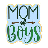 Mom of Boys Cookie Cutter | Stamp | Stencil Cookie Cutters Cookie Cutter Lady