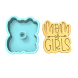 Mom of Girls Cookie Cutter | Stamp | Stencil Cookie Cutters Cookie Cutter Lady