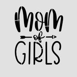 Mom of Girls Cookie Cutter | Stamp | Stencil Cookie Cutters Cookie Cutter Lady 2 Inch Small Cupcake Stencil Only No