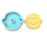 Monkey Head Cookie Cutter | Stamp | Stencil #1