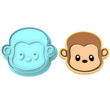 Monkey Head Cookie Cutter | Stamp | Stencil #1
