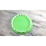 Monogram Fluted Circle Cookie Cutter Stamp & Outline #1 - Letters/ Numbers/ Shapes