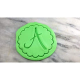 Monogram Fluted Circle Cookie Cutter Stamp & Outline #1 - Letters/ Numbers/ Shapes