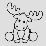 Moose Body Cookie Cutter | Stamp | Stencil #1