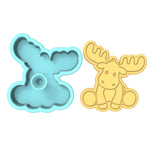 Moose Body Cookie Cutter | Stamp | Stencil #1