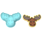 Moose Head Cookie Cutter | Stamp | Stencil #2