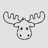 Moose Head Cookie Cutter | Stamp | Stencil #2