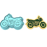 Motorcycle Cookie Cutter | Stamp | Stencil #3