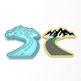 Mountain Road Cookie Cutter | Stamp | Stencil #1