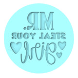 Mr. Steal Your Girl Cookie Cutter | Stamp | Stencil #1 Animals & Dinosaurs Cookie Cutter Lady MINI - 2 Inches (5cm) Debosser ONLY