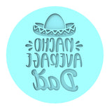 Nacho Average Dad Cookie Cutter | Stamp | Stencil #1 Cookie Cutter Lady MINI - 2 Inches (5cm) Debosser ONLY