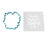 Naughty List Cookie Cutter | Stamp | Stencil #1 Xmas / Winter / NYE Cookie Cutter Lady MINI - 2 Inches (5cm) **BUNDLE** Cutter + Stencil