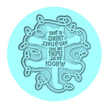 Nine Lives Cookie Cutter | Stamp | Stencil Xmas / Winter / NYE Cookie Cutter Lady MINI - 2 Inches (5cm) Debosser ONLY
