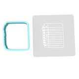 Notepad Cookie Cutter | Stamp | Stencil #1
