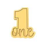 Number One Cookie Cutter | Stamp | Stencil