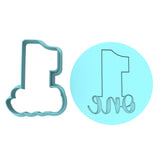 Number One Cookie Cutter | Stamp | Stencil