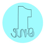 Number One Cookie Cutter | Stamp | Stencil