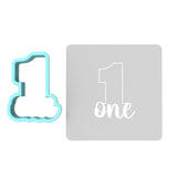 Number One Cookie Cutter | Stamp | Stencil