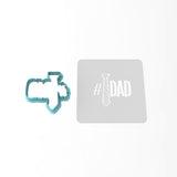 Number One Dad Tie Cookie Cutter | Stamp | Stencil #1