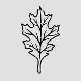 Oak Tree Leaf Cutter | Stamp | Stencil #2