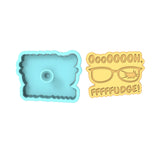 Oh Fudge Cookie Cutter | Stamp | Stencil #2