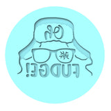 Oh Fudge Ralphie Cookie Cutter | Stamp | Stencil Xmas / Winter / NYE Cookie Cutter Lady MINI - 2 Inches (5cm) Debosser ONLY