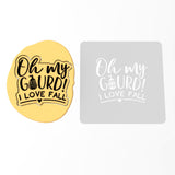 Oh My Gourd Cookie Cutter | Stamp | Stencil #1